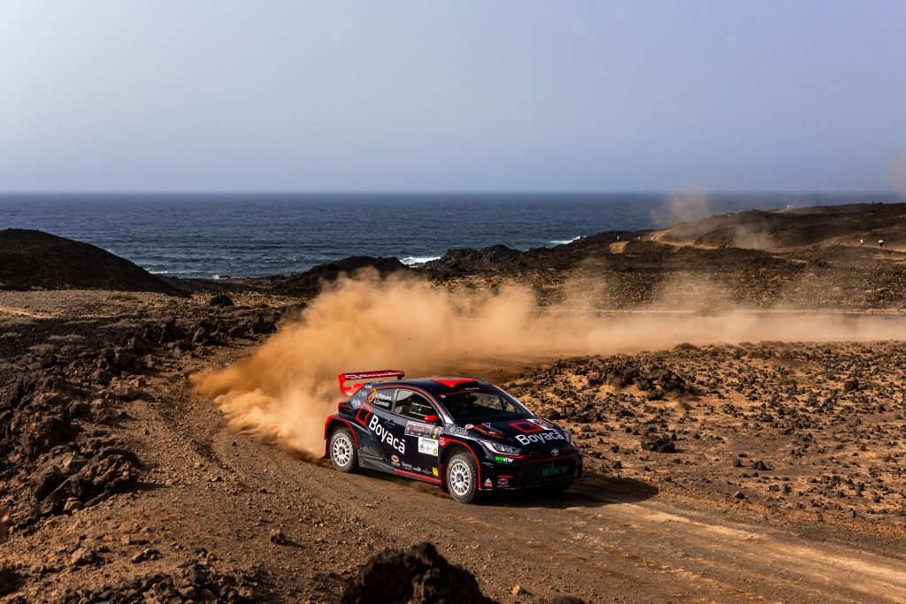 LANZAROTE, SPAIN - AUGUST 08: CERT Rallye Isla de los Volcanes 2025 at Lanzarote on August 08, 2025 in Lanzarote, Spain. (Photo by Bruno Penas)